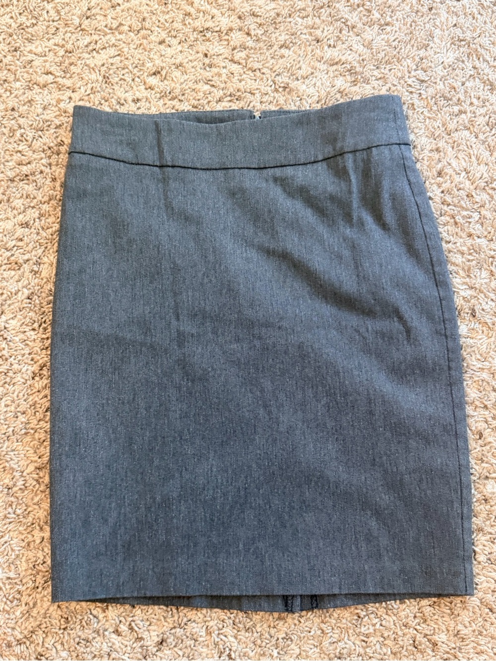 Classic Gray Pencil Skirt - Professional Women's Office Skirt